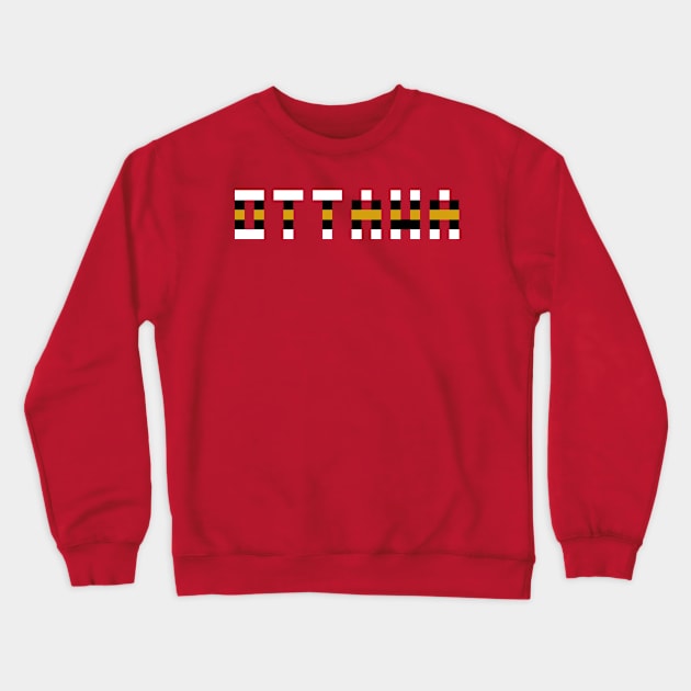 Pixel Hockey City Ottawa 2017 Crewneck Sweatshirt by gkillerb